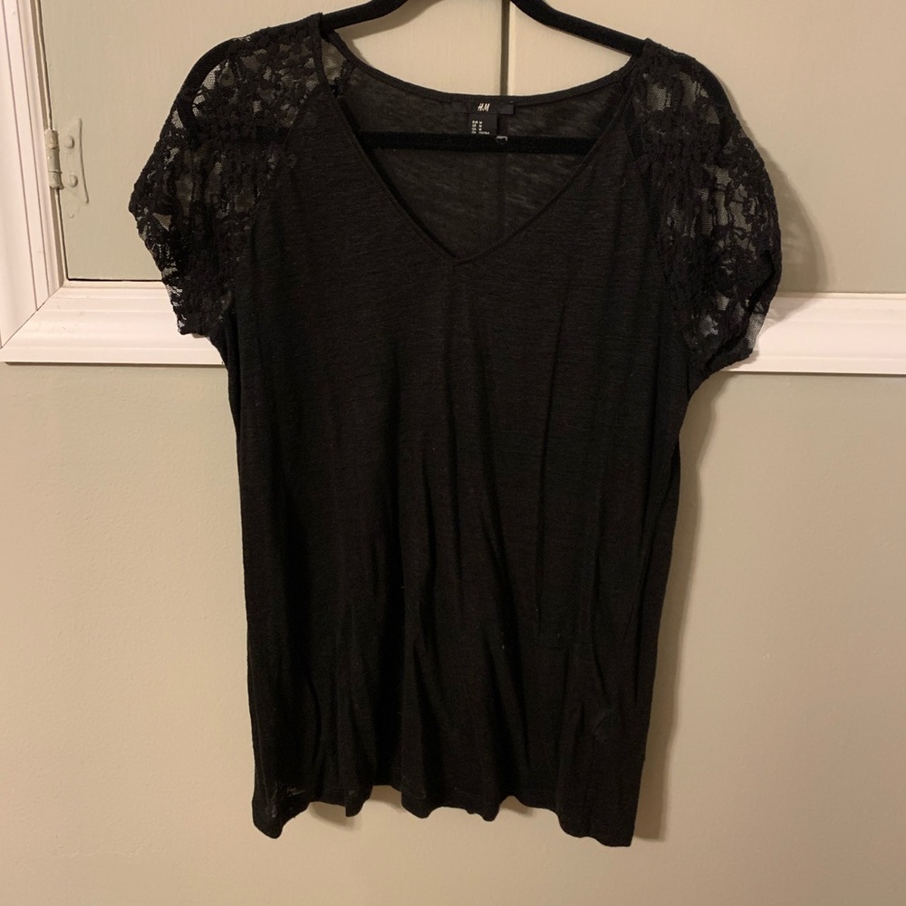Lace v neck blouse